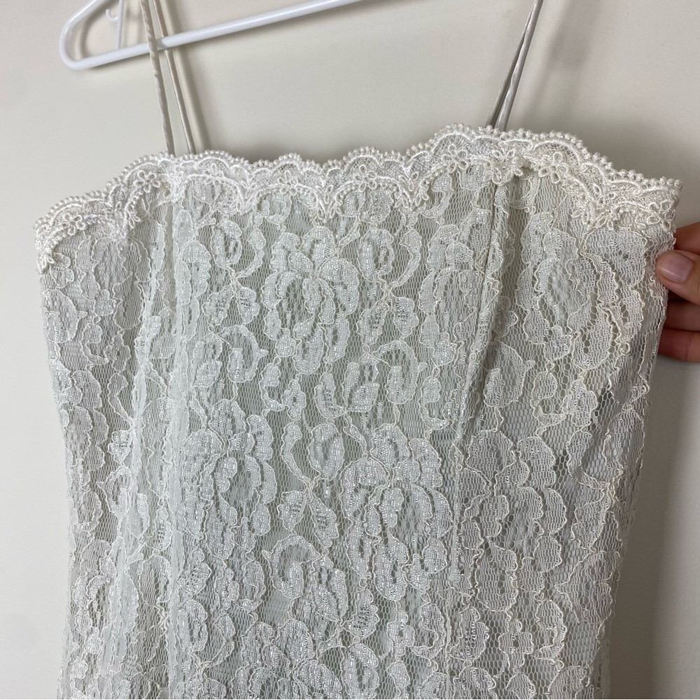 Vintage 80s 90s Deadstock Scott McClintock Gunne Sax White Mini Bridal Dress 6 - Picture 9 of 9